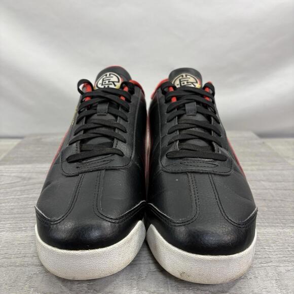 PUMA Roma Basic - Black / High Risk Red / Yellow - Picture 2 of 15